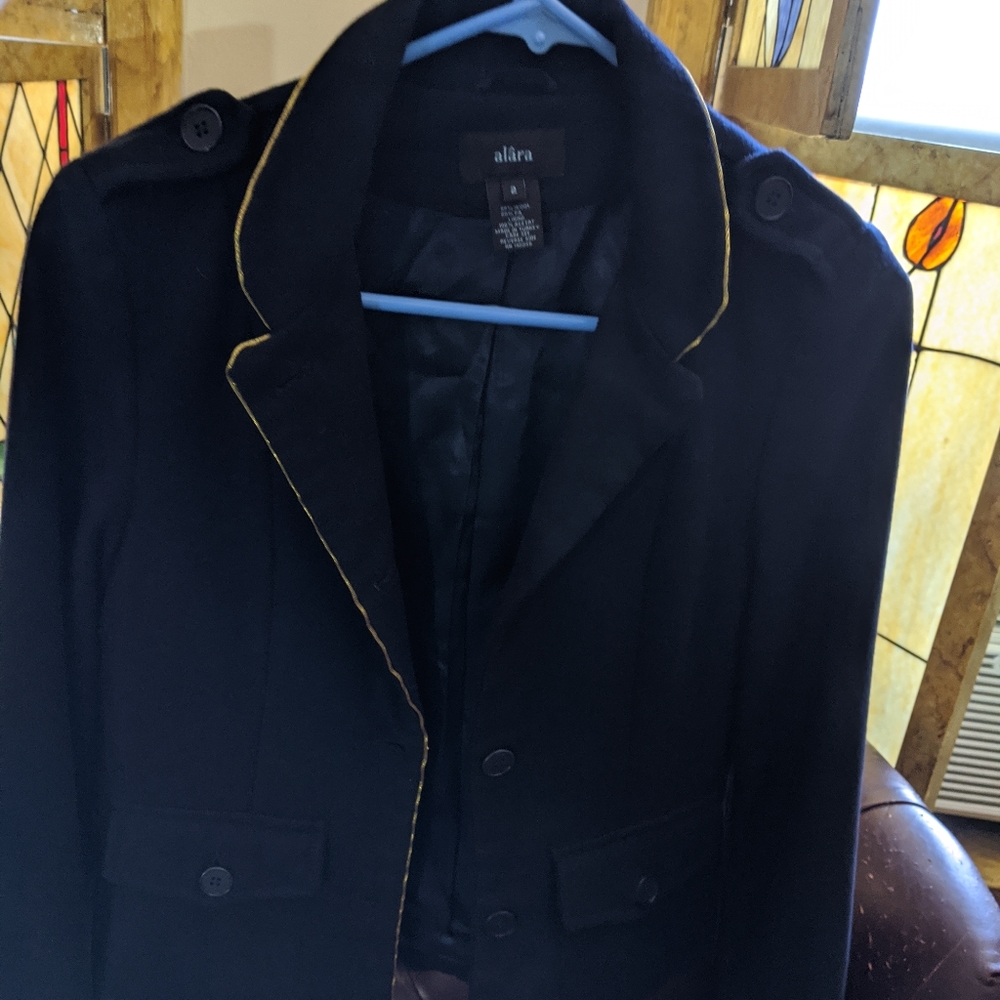 Alara black wool jacket 2 - Picture 13 of 13